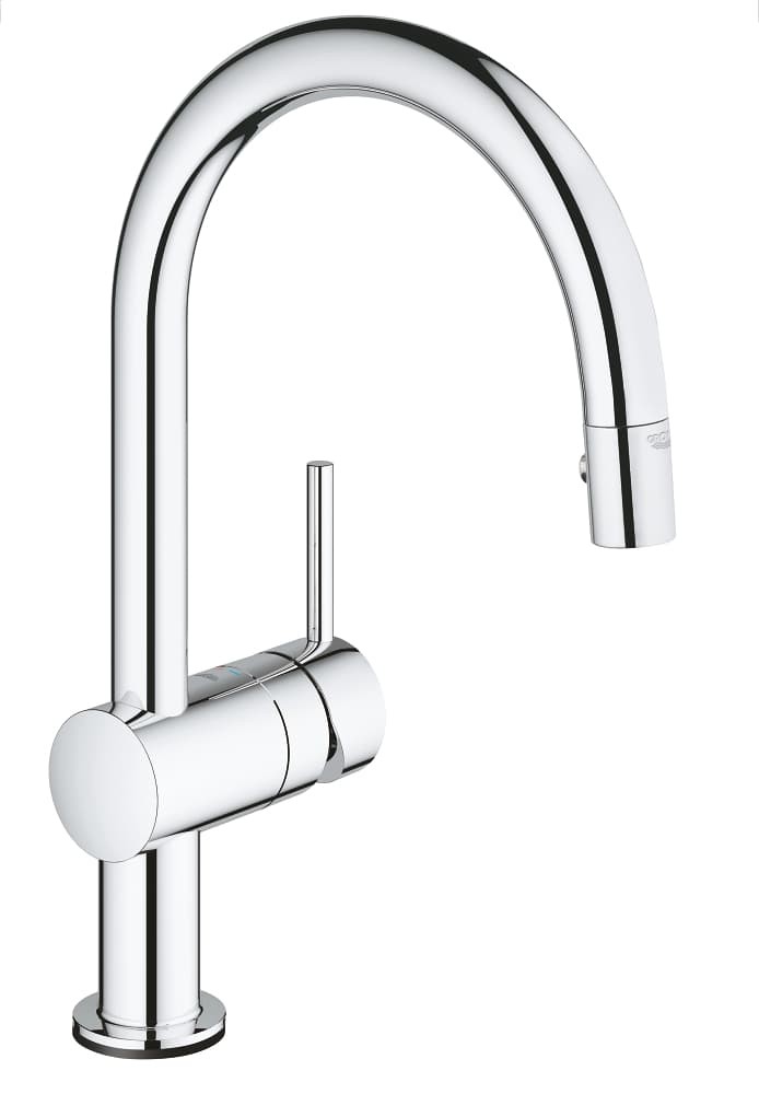 Baterie bucatarie extractabila cu actionare la atingere Minta Touch Grohe