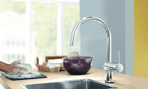 Baterie bucatarie extractabila cu actionare la atingere Minta Touch Grohe