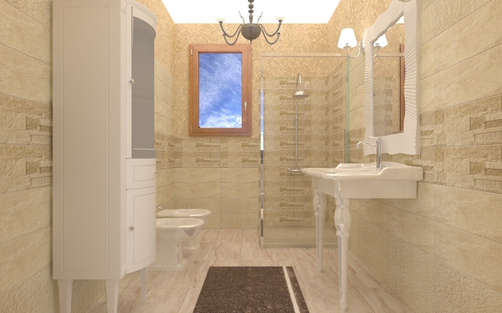 Baterie lavoar inalta  Hermitage crom Giulini Italia