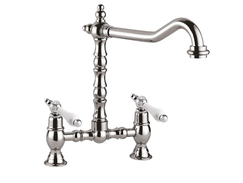 Baterie lavoar cu 2 orificii Praga crom Giulini Italia