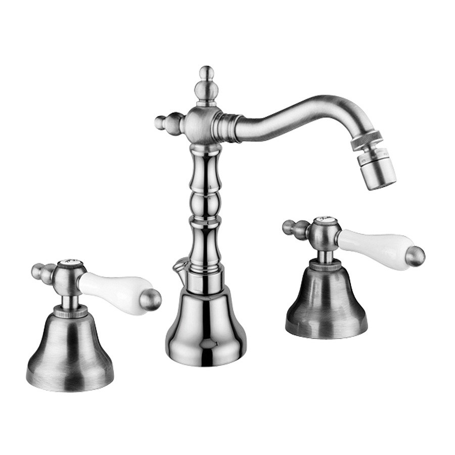 Baterie bideu cu 3 orificii Praga crom Giulini Italia