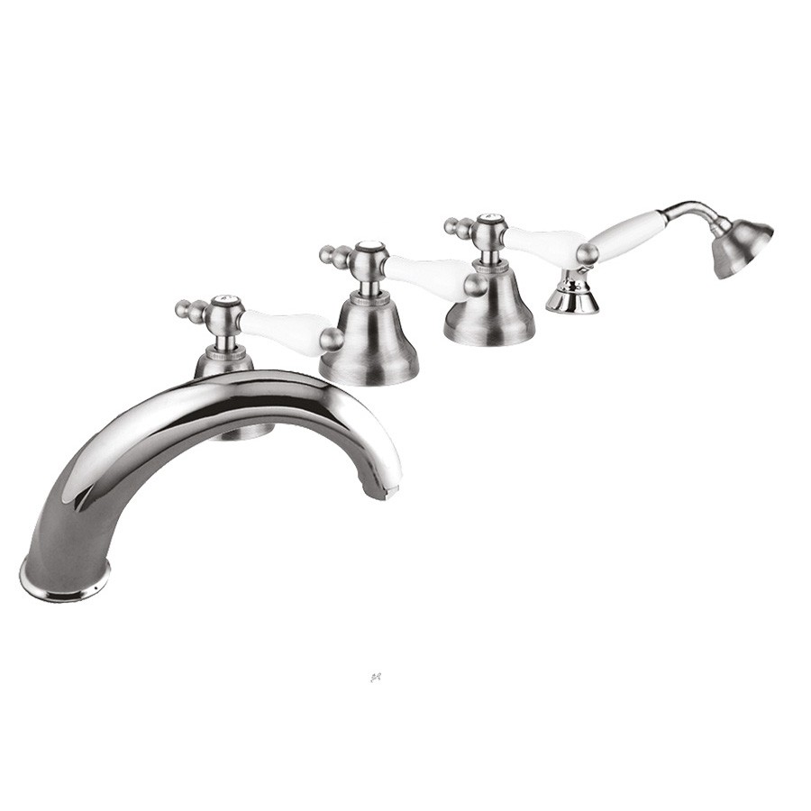 Baterie pe cada cu 5 orificii Praga crom Giulini Italia