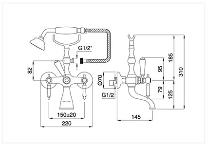 Baterie cada Princeton Uni crom Bugnatese Italia
