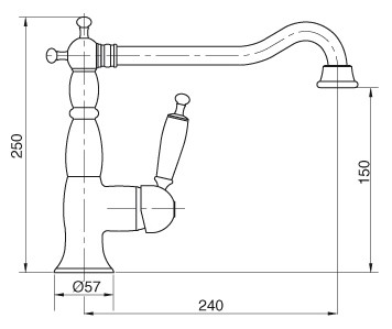 Baterie bucatarie Oxford bronz  Bugnatese Italia