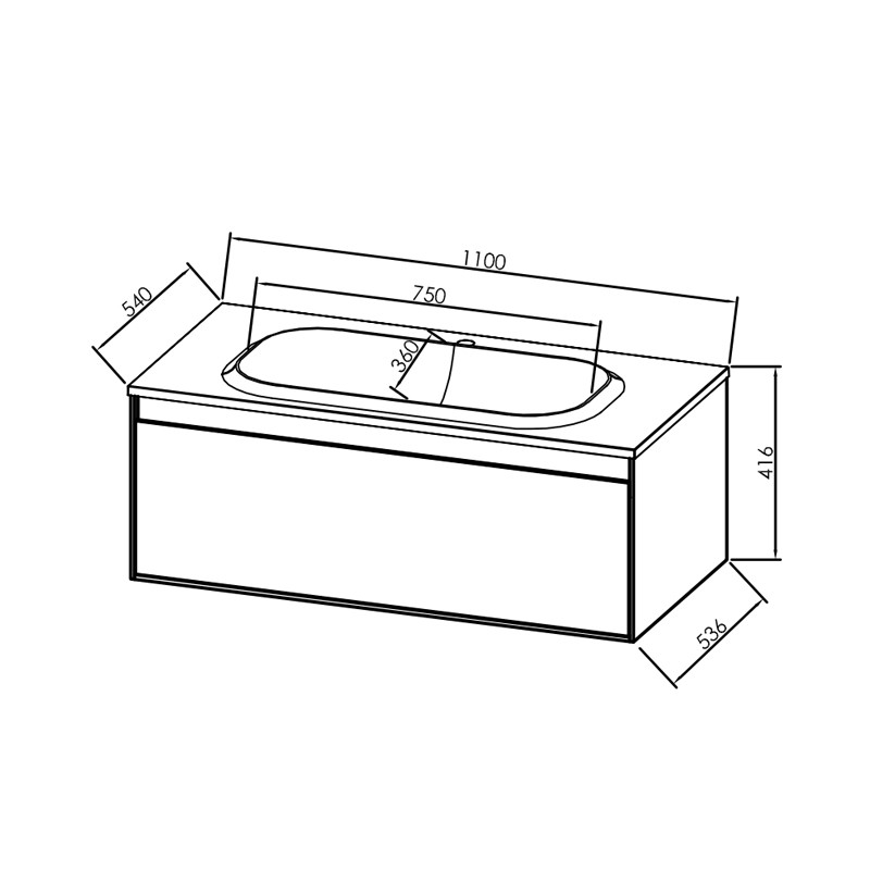 Mobilier baie suspend  Pandora  110  Kolpasan Slovenia