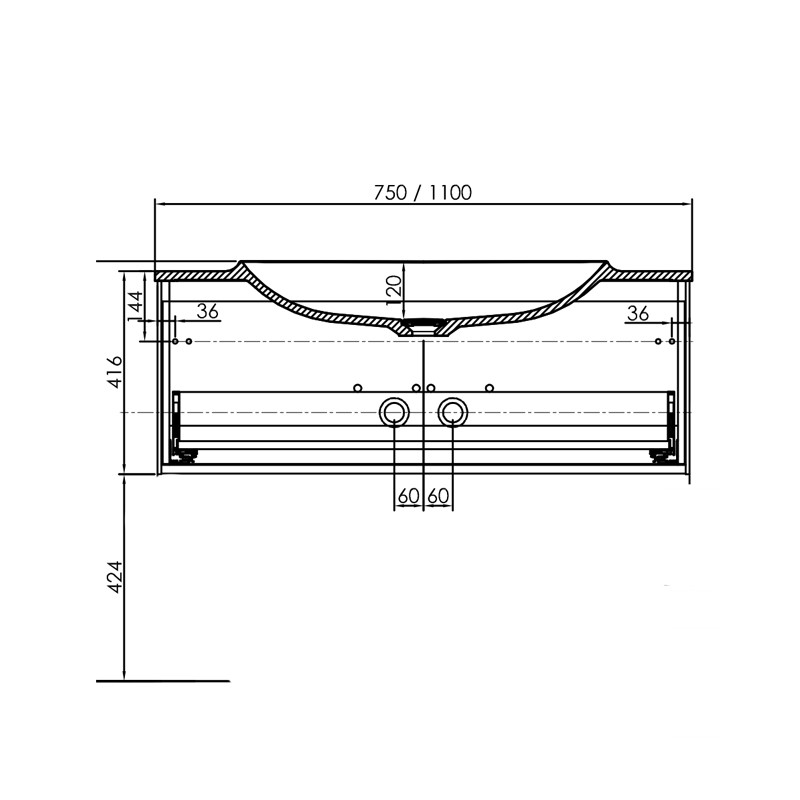 Mobilier baie suspend  Pandora  110  Kolpasan Slovenia