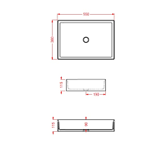 Lavoar pe blat Scalino 55/38  Artceram Italia