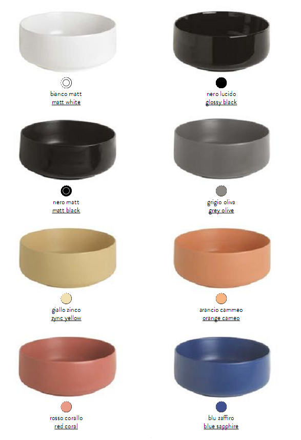 Lavoar pe blat Cognac 55/35 Artceram Italia