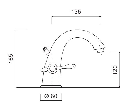 Baterie lavoar Praga crom Giulini Italia