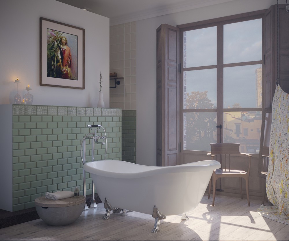 Cada retro freestanding 170/80 Hermitage  Artceram Italia