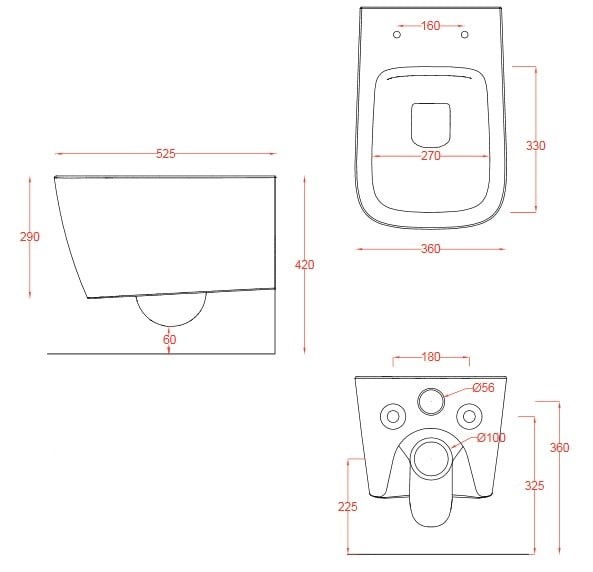 Vas wc suspendat A16  Artceram Italia