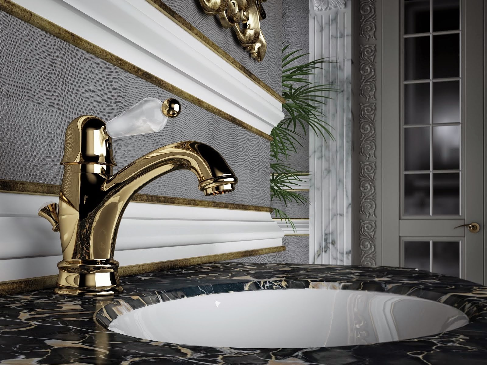 Baterie lavoar aur Harmony Giulini Italia