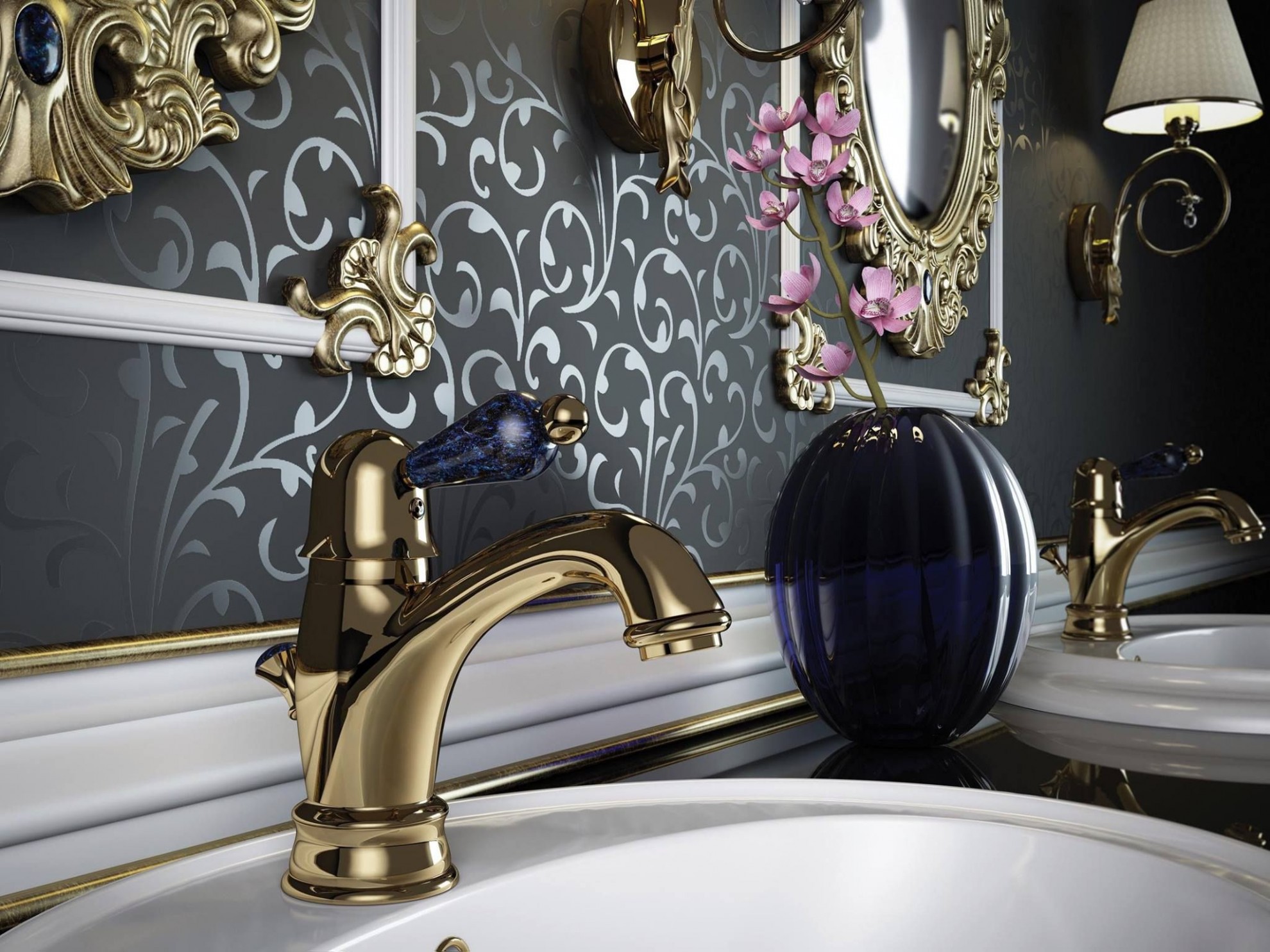 Baterie lavoar aur Harmony Giulini Italia