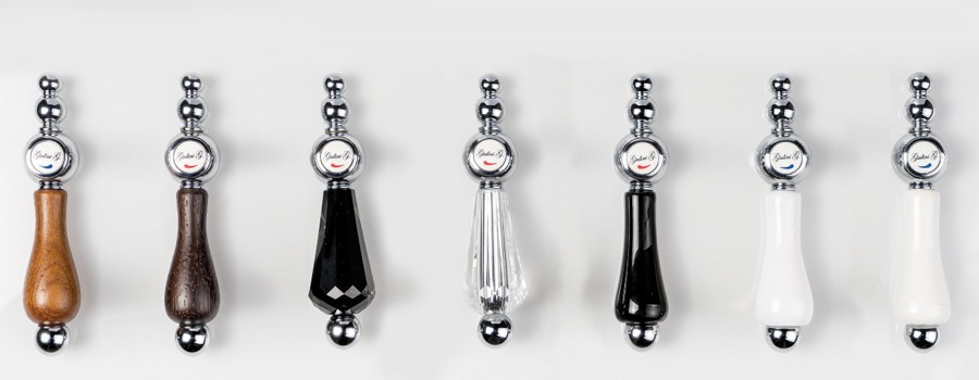 Baterie lavoar negru Praga Giulini Italia