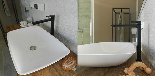 Baterie lavoar Simple negru    Bugnatese Italia