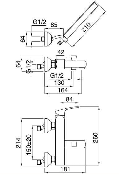 Baterie cada Vintage  crom Bugnatese Italia