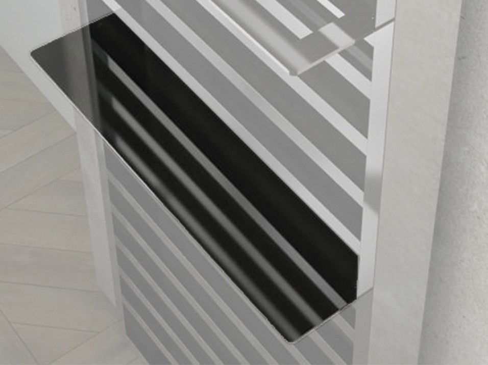 Calorifer Decorativ IRSAP  It Is 1208x500 Cromat Sau Negru Cromat   Italia