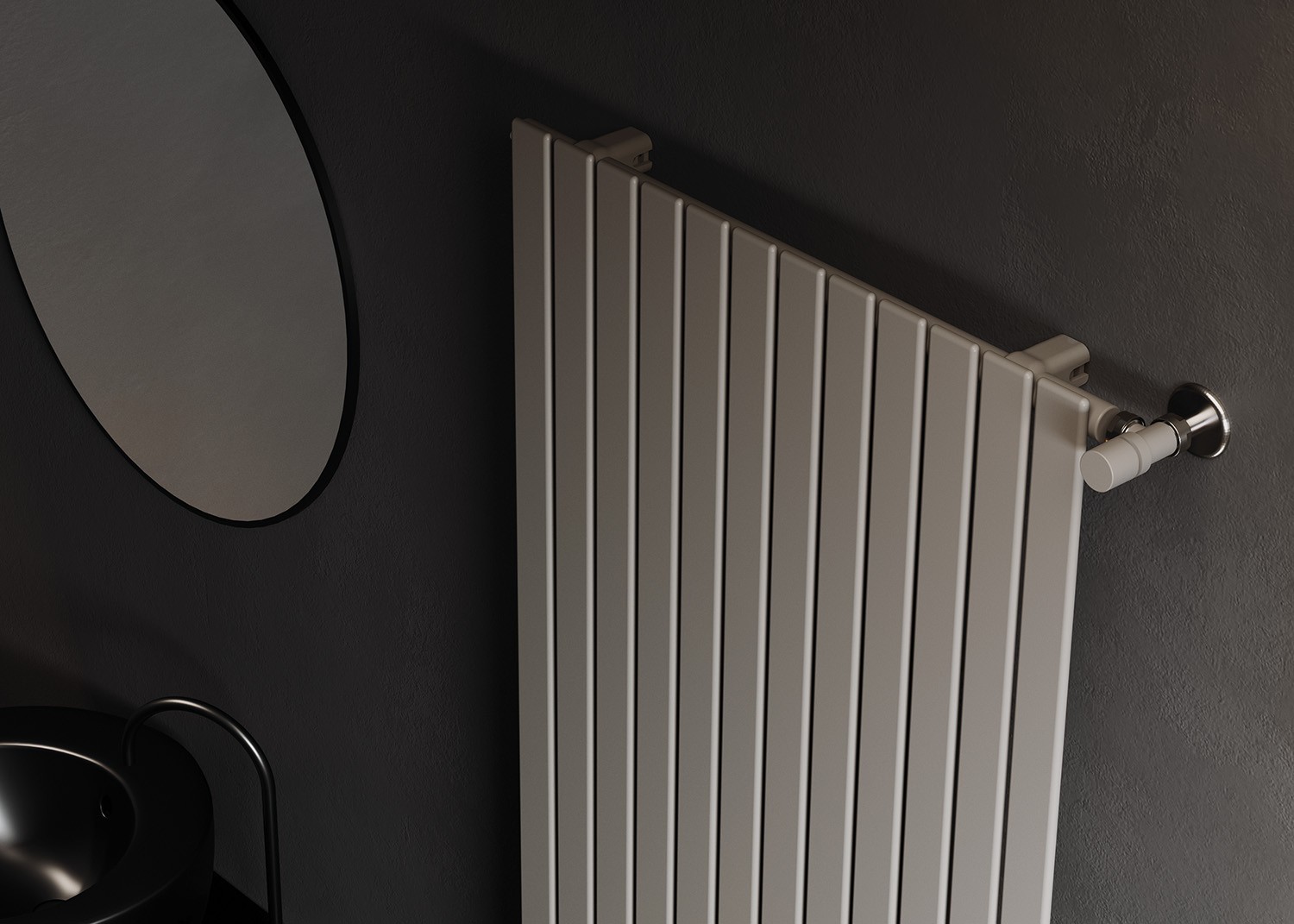 Calorifer Decorativ IRSAP  Piano Vertical 2020x456 Alb  Italia