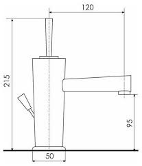 Baterie lavoar Quarck crom Giulini Italia