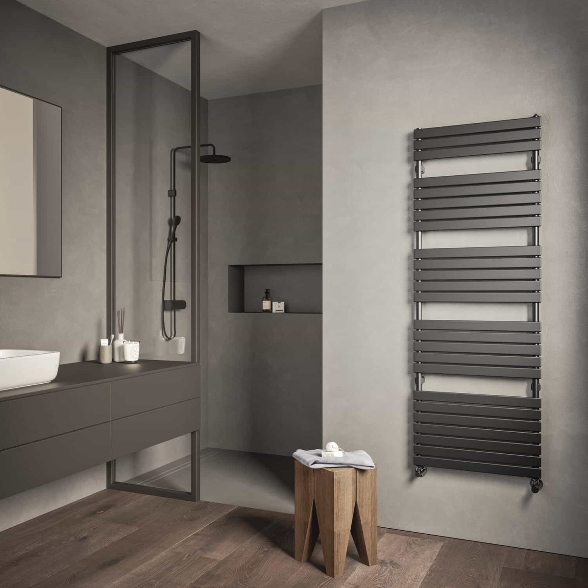 Calorifer Baie Decorativ IRSAP  Xilo 1520x506 Alb  Italia