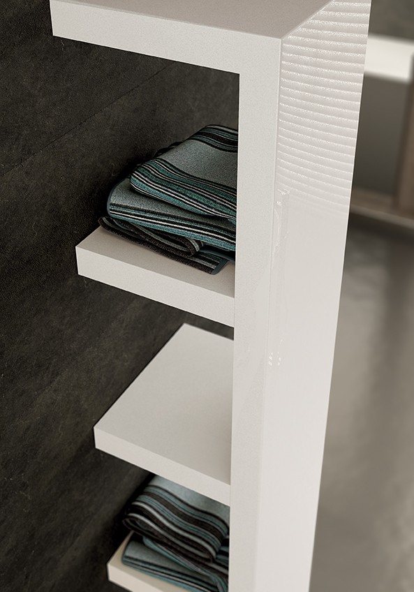 Calorifer Decorativ IRSAP Quadraqua 1828x300 Alb  Italia