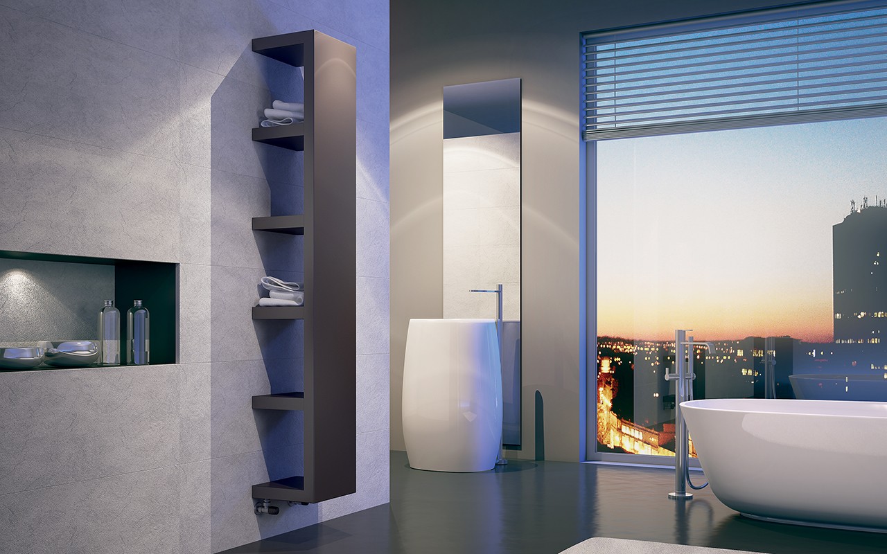 Calorifer Decorativ IRSAP Quadraqua 1828x300 Alb  Italia