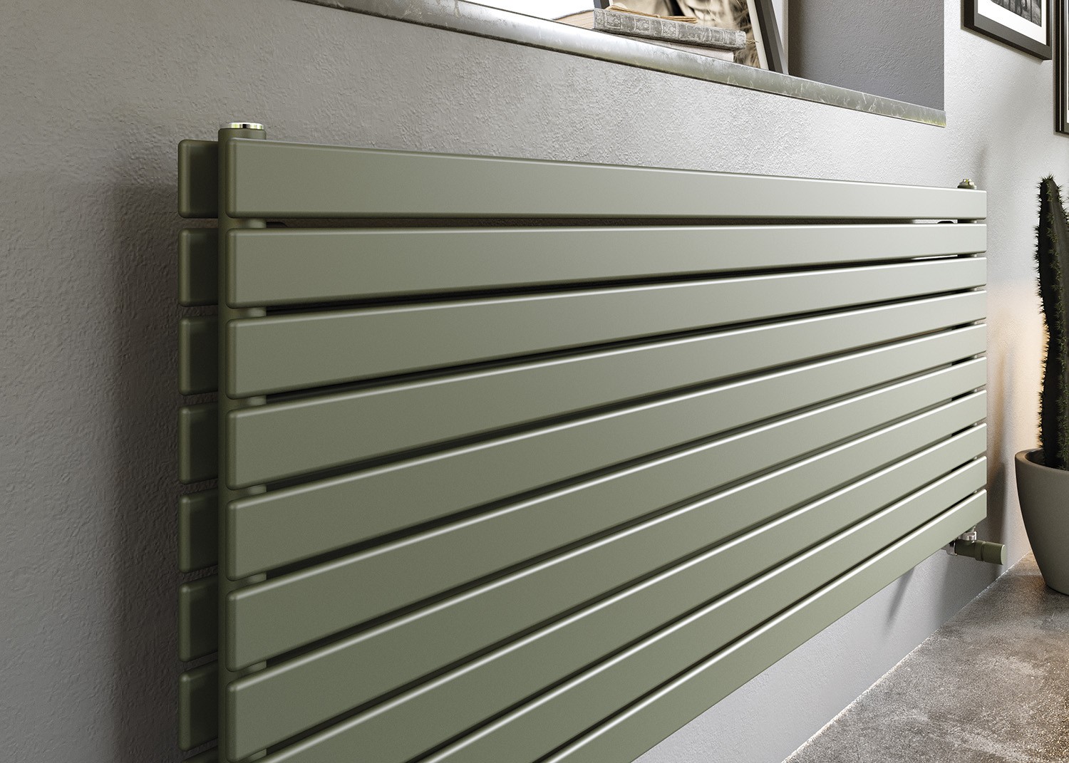 Calorifer Decorativ IRSAP  Piano 2 Orizontal 568x1820 Alb  Italia