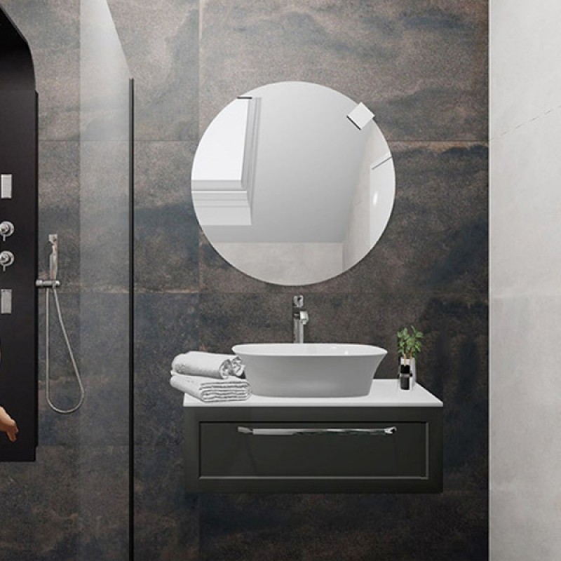 Mobilier baie suspendat + Lavoar  Blanche alb 75  Kolpasan Slovenia