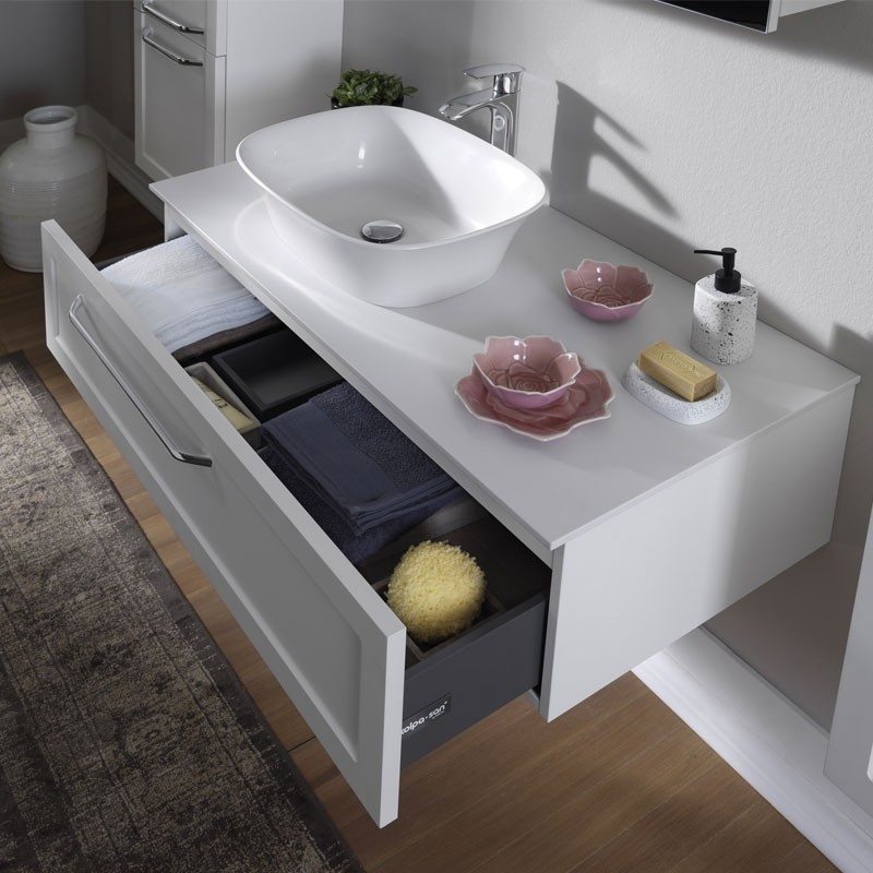 Mobilier baie suspendat+Lavoar  Blanche alb 110  Kolpasan Slovenia