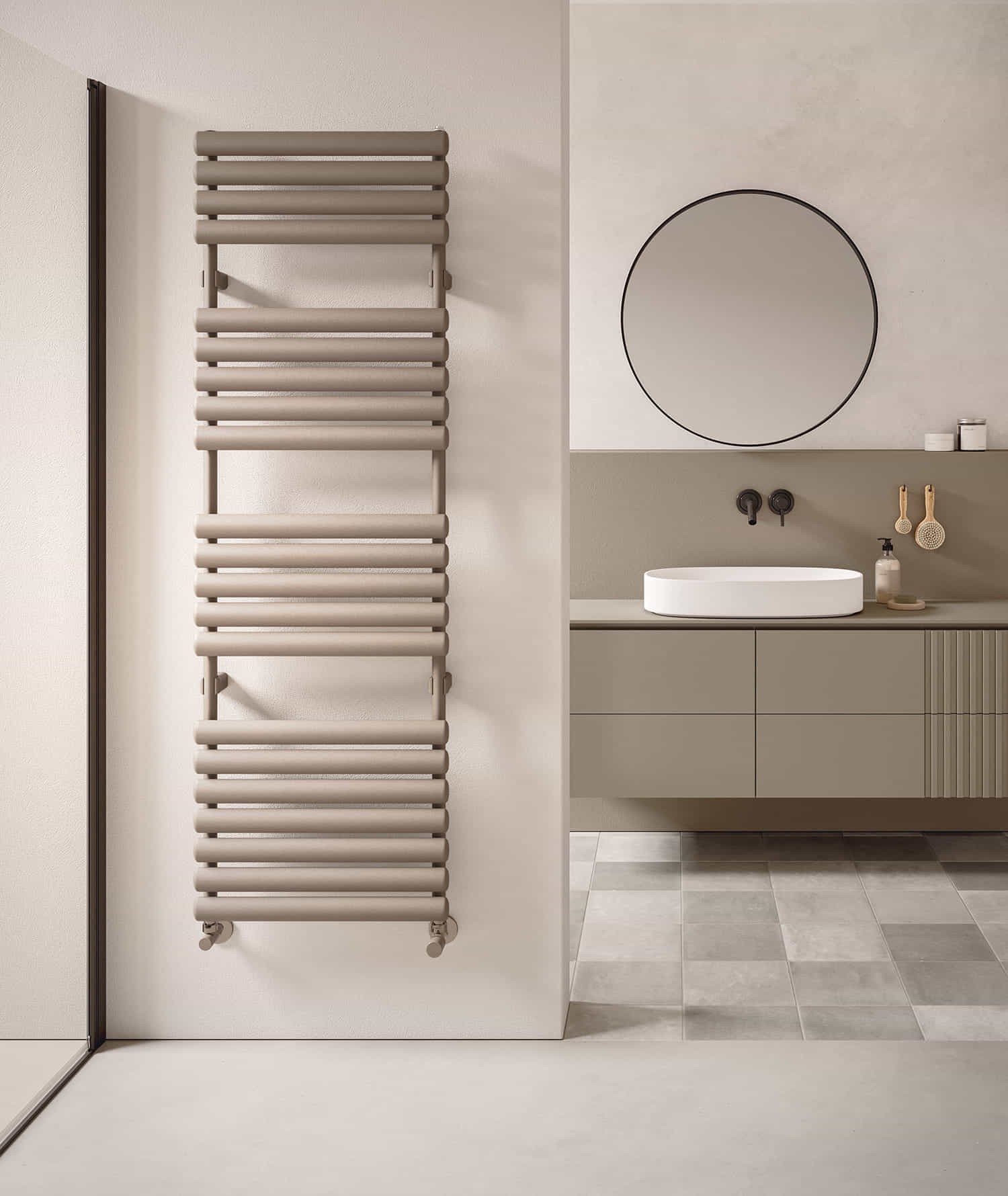 Clorifer Baie  Decorativ  IRSAP Ellipsis B 1620x500 Alb Italia