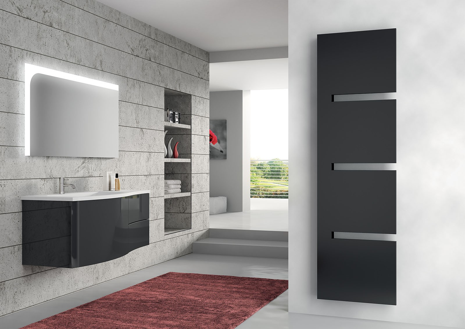 Calorifer Decorativ IRSAP  Sequenze 1735x500 Alb   Italia